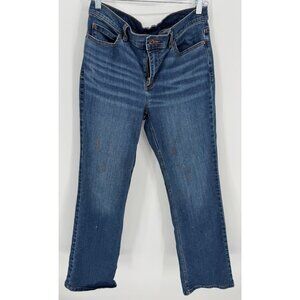 Duluth Womens Mid-Rise Denim Bootcut Straight-Leg Jeans